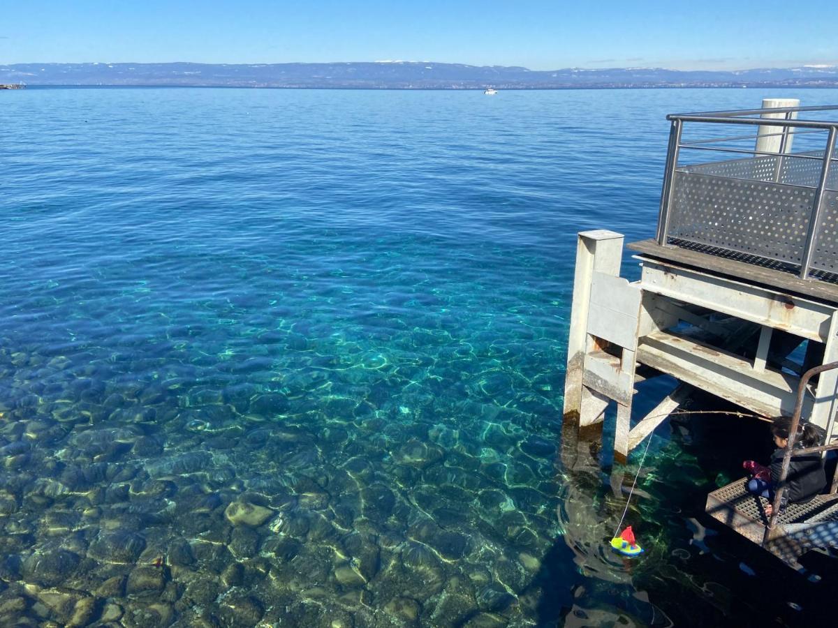 Bord De Lac,2 Chambres Superbe Vue Lac 5Mn Evian لوجْرا المظهر الخارجي الصورة